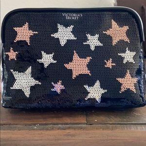 Victoria Secret  star sequins makeup bag
